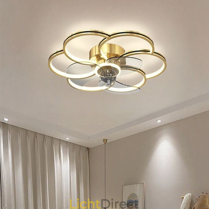 Plafondventilatoren met verlichting Kroonluchterventilator