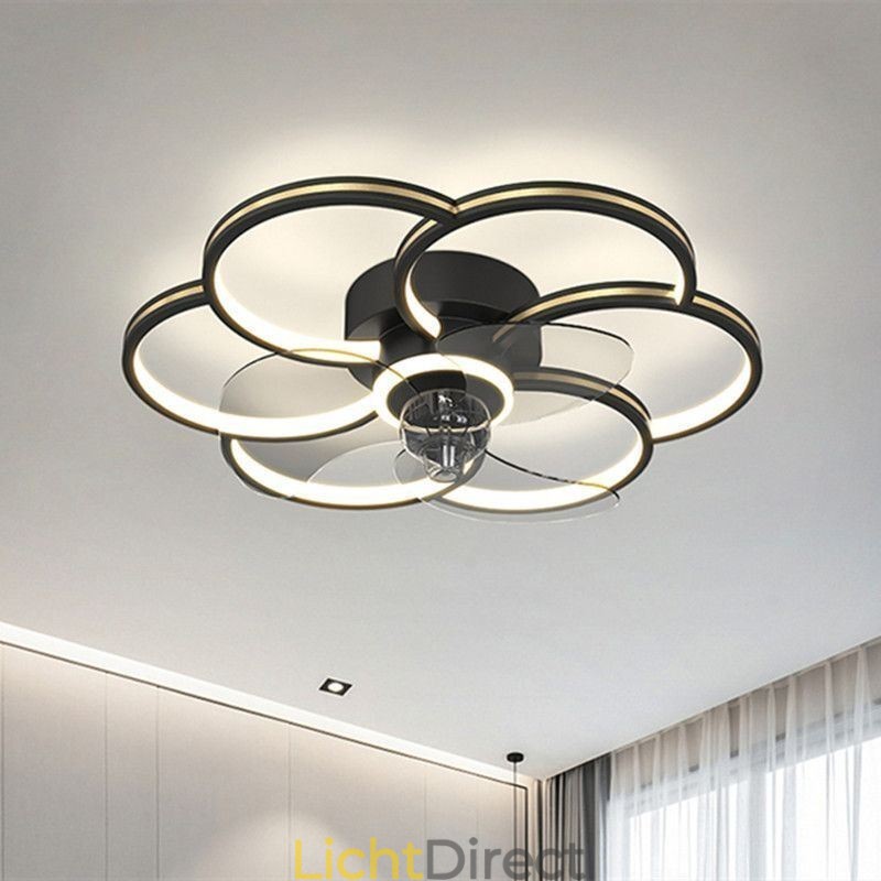 Plafondventilatoren met verlichting Kroonluchterventilator