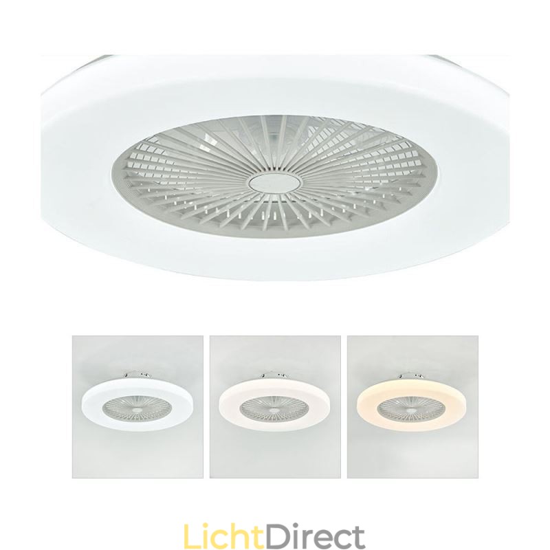 Ventilator Plafondlamp Trichromatisch Dimmen 3 Snelheid Afstandsbediening