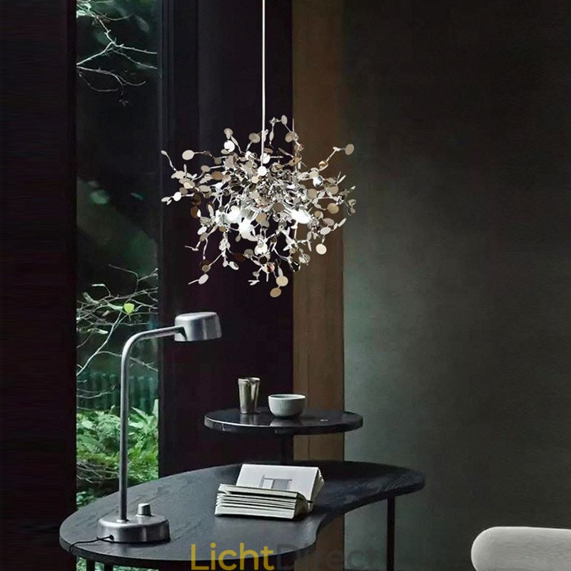 3 lampen kroonluchterlamp roestvrij staal hanglamp plafondlamp armatuur