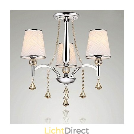 Moderne eigentijdse kristallen chromen metalen kroonluchter