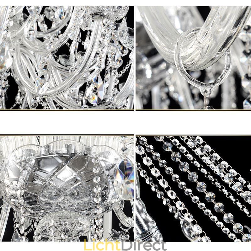 Europese Kristallen Kroonluchter Kristal Decoratie Plafondlamp Met 65 Lampen