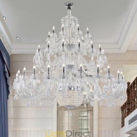 Europese kristallen kroonluchter decoratie plafondlamp met 50 lampen Europese kristallen kroonluchter decoratie plafondlamp met 50 lampen