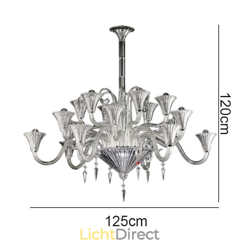 Europese kristallen kroonluchter decoratie plafondlamp met 18 lampen