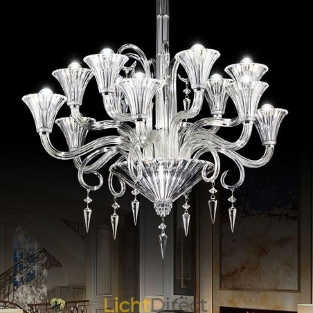 Europese kristallen kroonluchter decoratie plafondlamp met 12 lampen Europese kristallen kroonluchter decoratie plafondlamp met 12 lampen