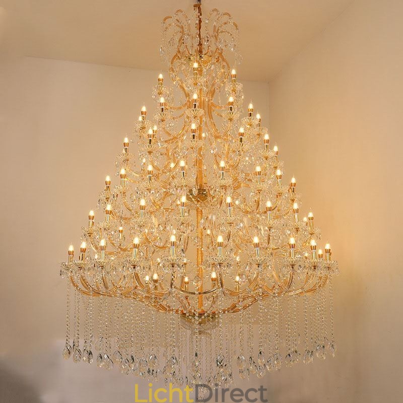 Luxe Kristallen Kroonluchter Decoratie Plafondlamp Met 96 Lampen