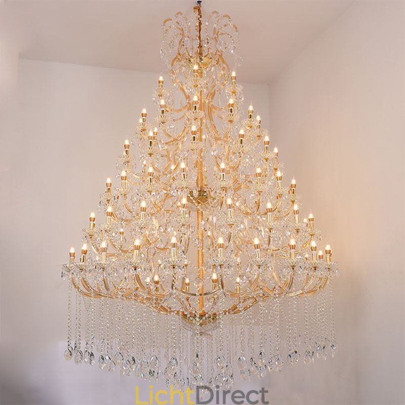 Luxe Kristallen Kroonluchter Decoratie Plafondlamp Met 96 Lampen