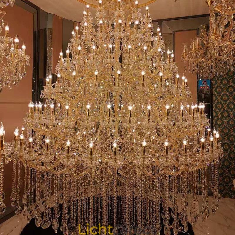 Luxe Kristallen Kroonluchter Decoratie Plafondlamp Met 96 Lampen