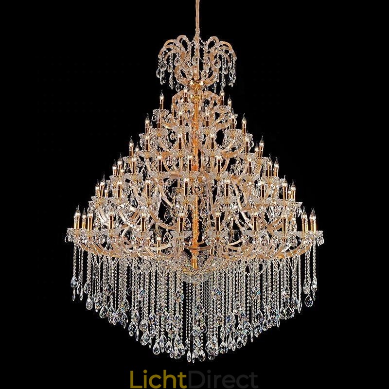 Luxe Kristallen Kroonluchter Decoratie Plafondlamp Met 96 Lampen