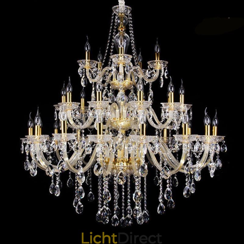 Luxe Kristallen Kroonluchter Decoratie Plafondlamp Met 32 Lampen