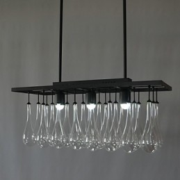 Moderne eigentijdse kristallen schilderij metalen kroonluchter
