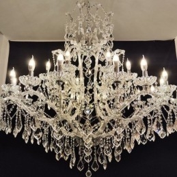 Europese kristallen kroonluchter decoratie plafondlamp met 24 lampen