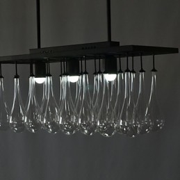 Moderne eigentijdse kristallen schilderij metalen kroonluchter