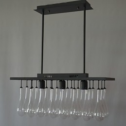 Moderne eigentijdse kristallen schilderij metalen kroonluchter
