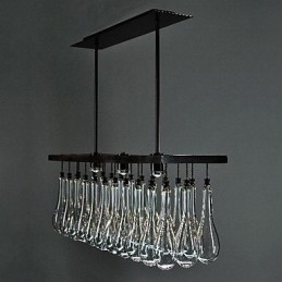 Moderne eigentijdse kristallen schilderij metalen kroonluchter