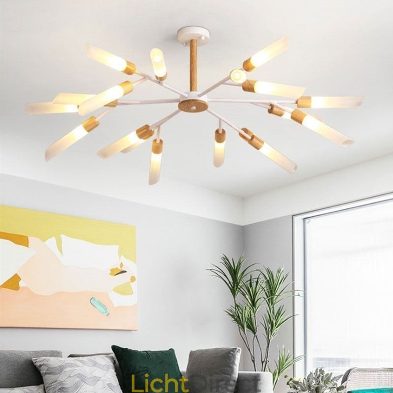 Nordic Hanglamp Moderne Massief Houten Verlichting