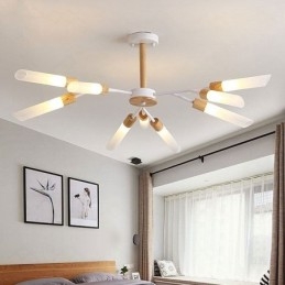 Nordic Hanglamp Moderne Massief Houten Verlichting