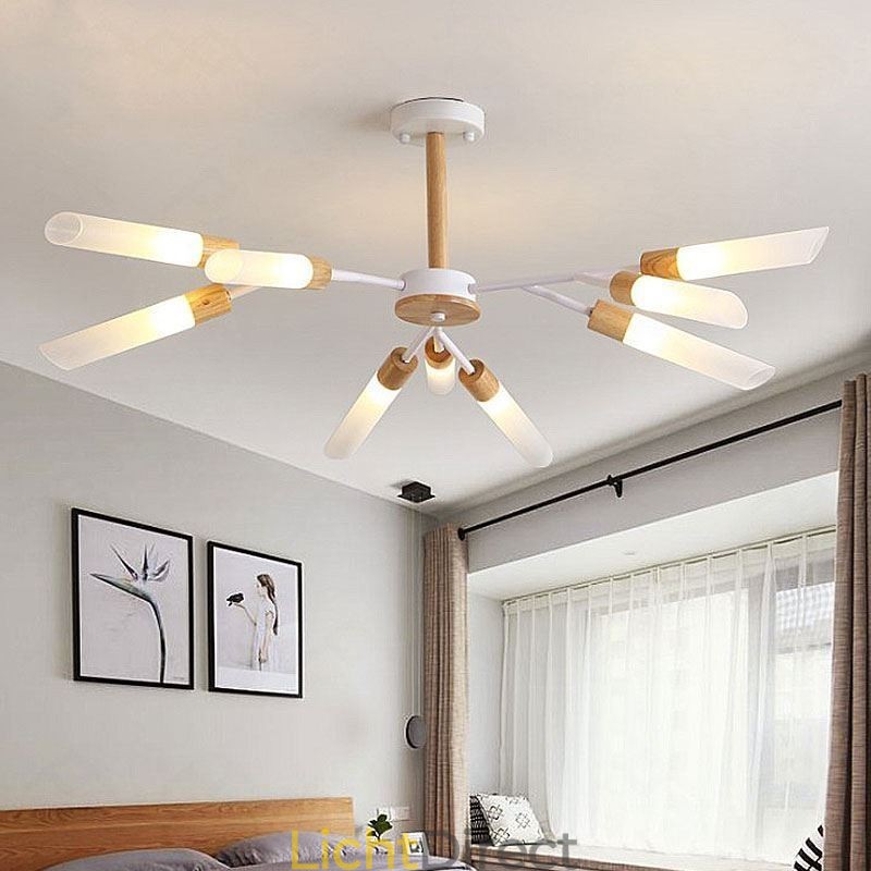 Nordic Hanglamp Moderne Massief Houten Verlichting