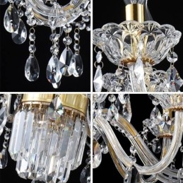 Grote kristallen kroonluchter Europese klassieke hanglamp