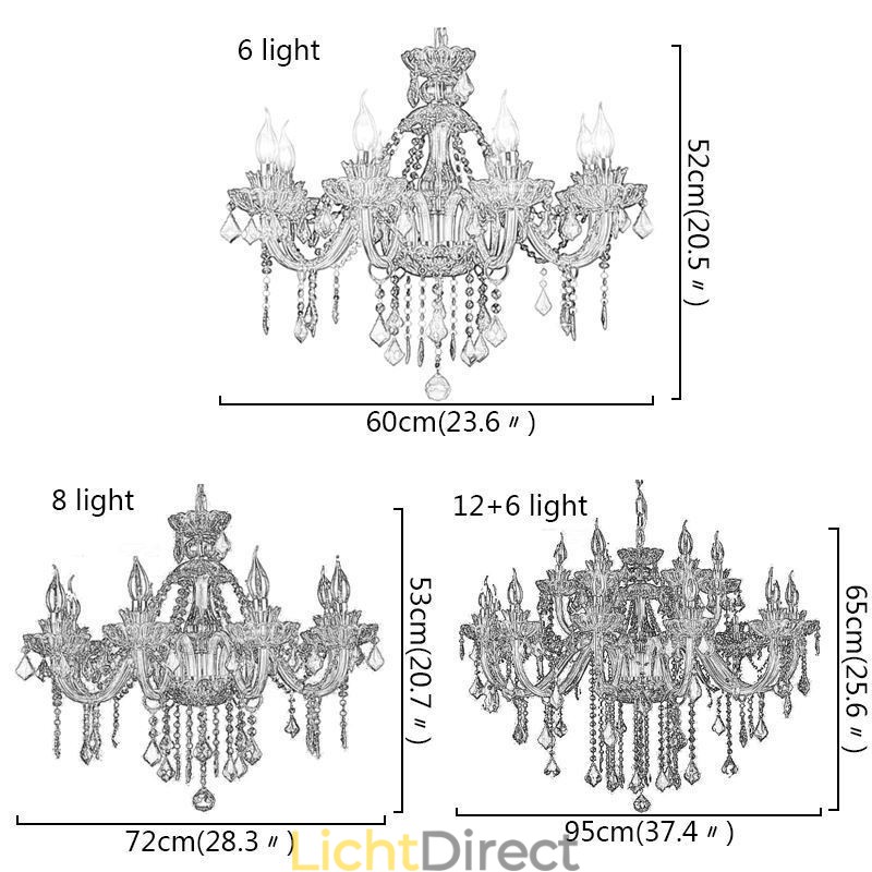 Europese stijl kristal groene kroonluchter kaars hanglamp