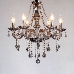 Elegante kristallen kroonluchter Europese stijl glazen hanglamp
