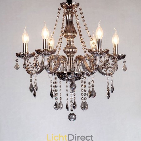 Elegante kristallen kroonluchter Europese stijl glazen hanglamp Elegante kristallen kroonluchter Europese stijl glazen hanglamp