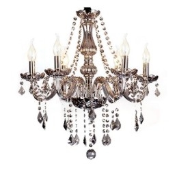 Elegante kristallen kroonluchter Europese stijl glazen hanglamp