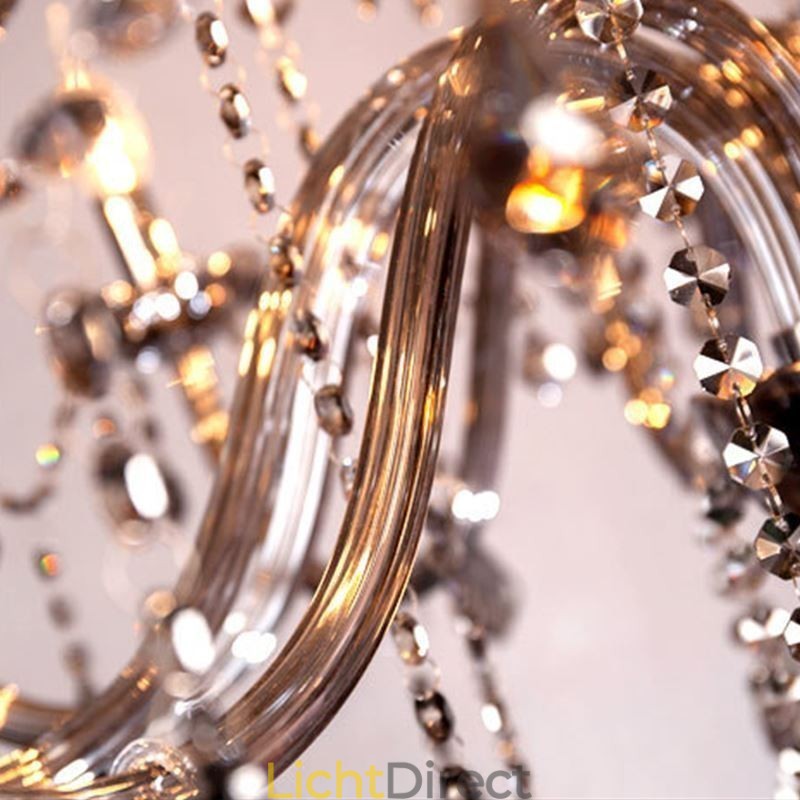 Elegante kristallen kroonluchter Europese stijl glazen hanglamp