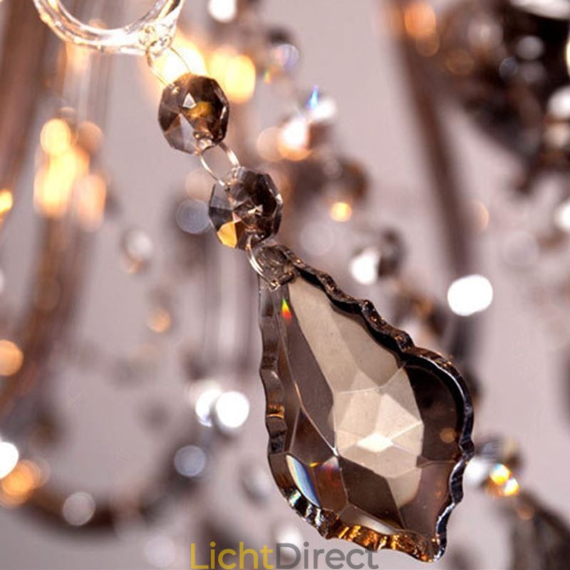 Elegante kristallen kroonluchter Europese stijl glazen hanglamp