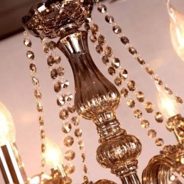 Elegante kristallen kroonluchter Europese stijl glazen hanglamp
