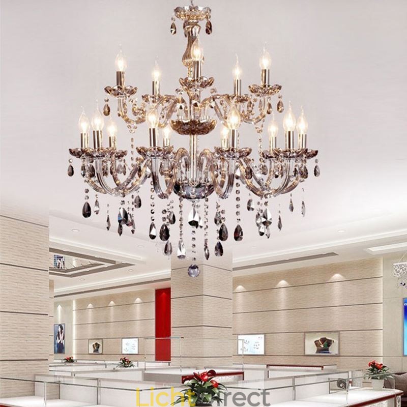 Grote Europese kristallen kroonluchter elegante hanglamp