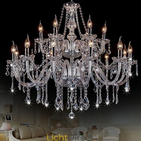 Europese Kristallen Kroonluchter Transparante Hanglamp Europese Kristallen Kroonluchter Transparante Hanglamp