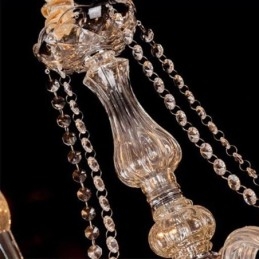Europese Kristallen Kroonluchter Transparante Hanglamp
