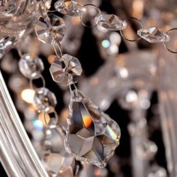 Grote Europese Kristallen Kroonluchter Transparante Plafondlamp