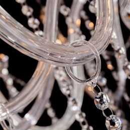 Grote Europese Kristallen Kroonluchter Transparante Plafondlamp