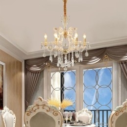 Elegante kristallen kroonluchter Europese hanglamp
