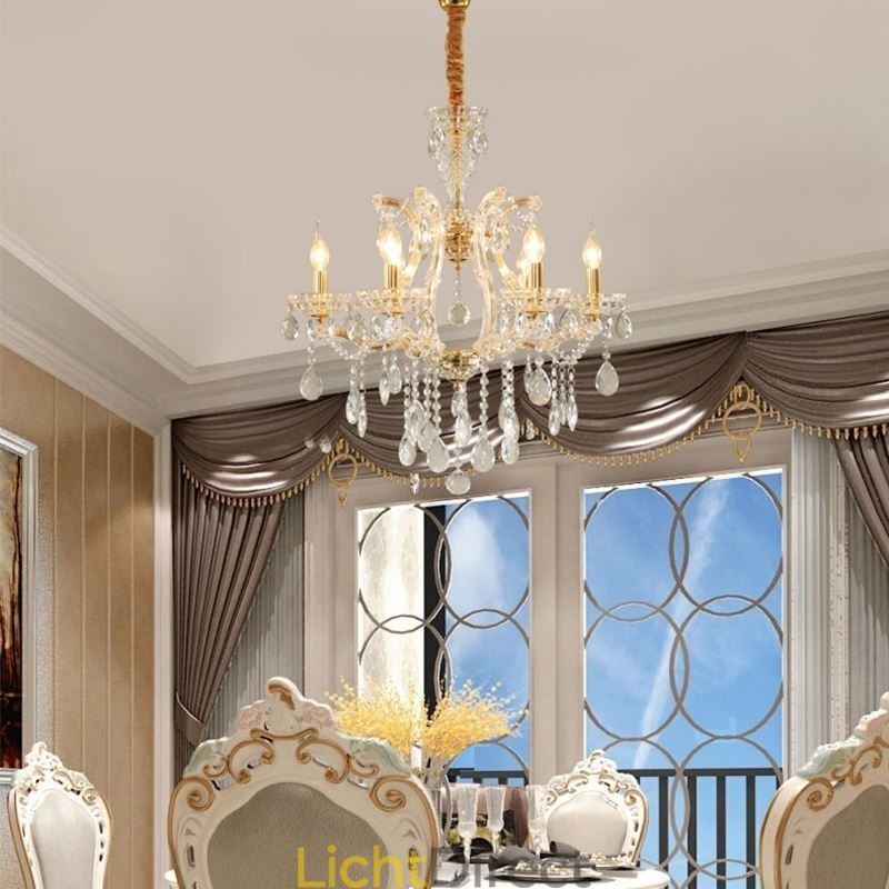 Elegante kristallen kroonluchter Europese hanglamp