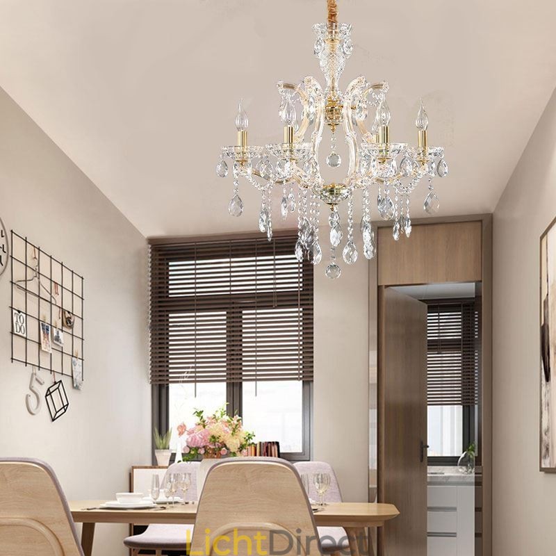 Elegante kristallen kroonluchter Europese hanglamp