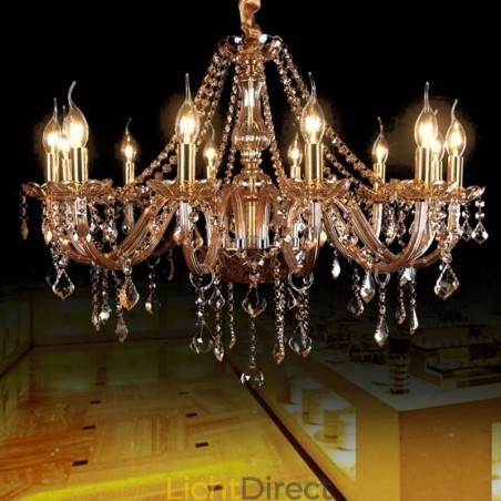 Grote kristallen kroonluchter luxe Europese hanglamp Grote kristallen kroonluchter luxe Europese hanglamp