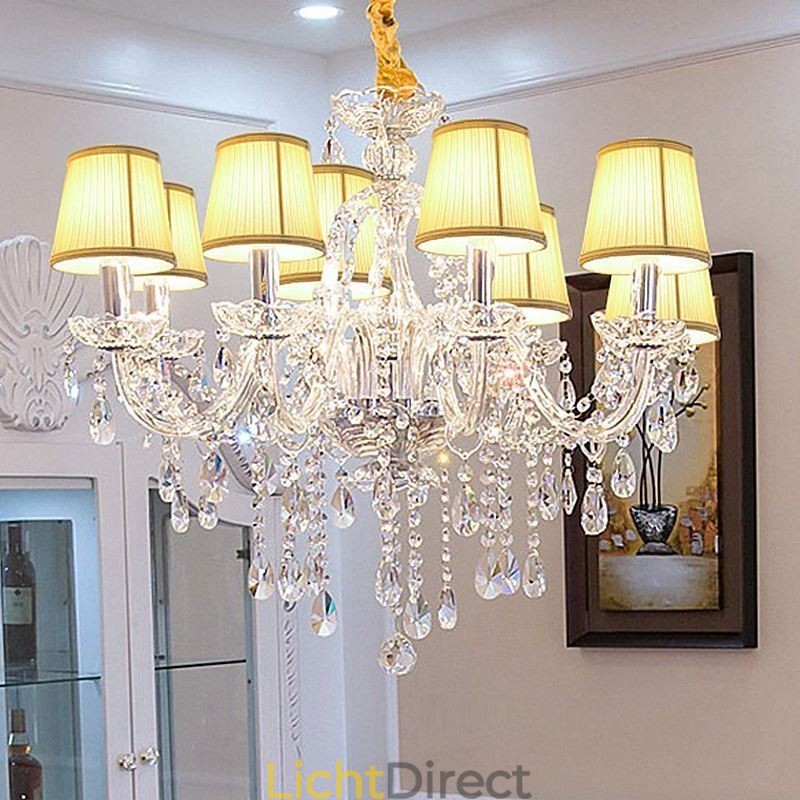 Moderne kristallen kroonluchter Europese transparante hanglamp