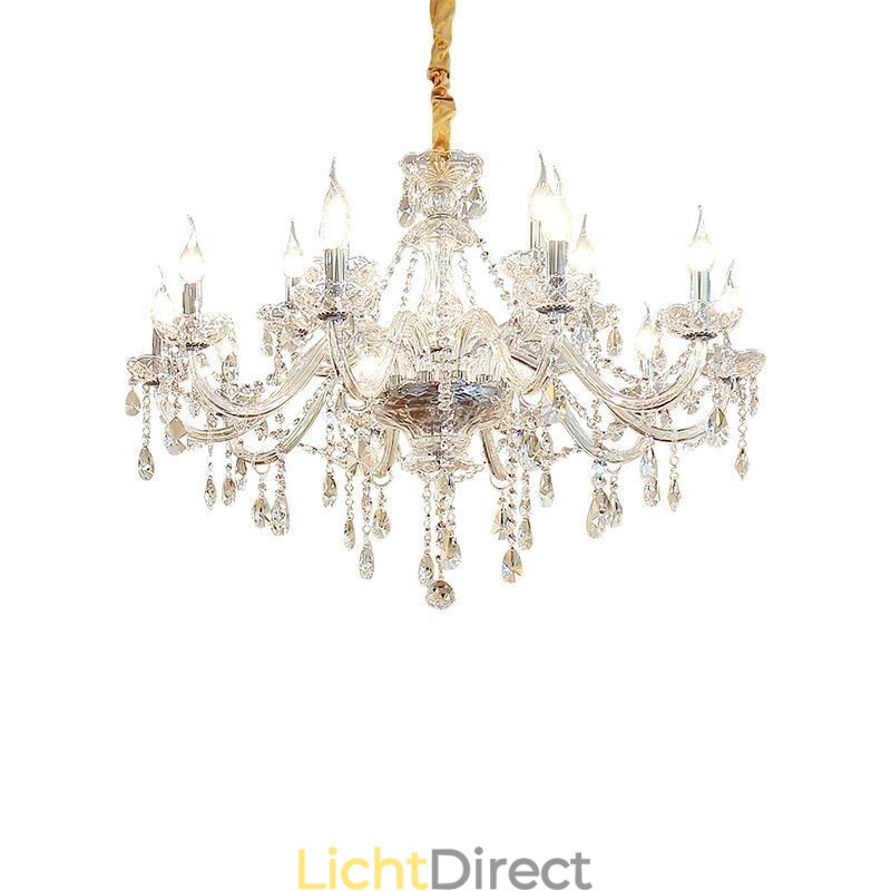 Moderne kristallen kroonluchter Europese transparante hanglamp
