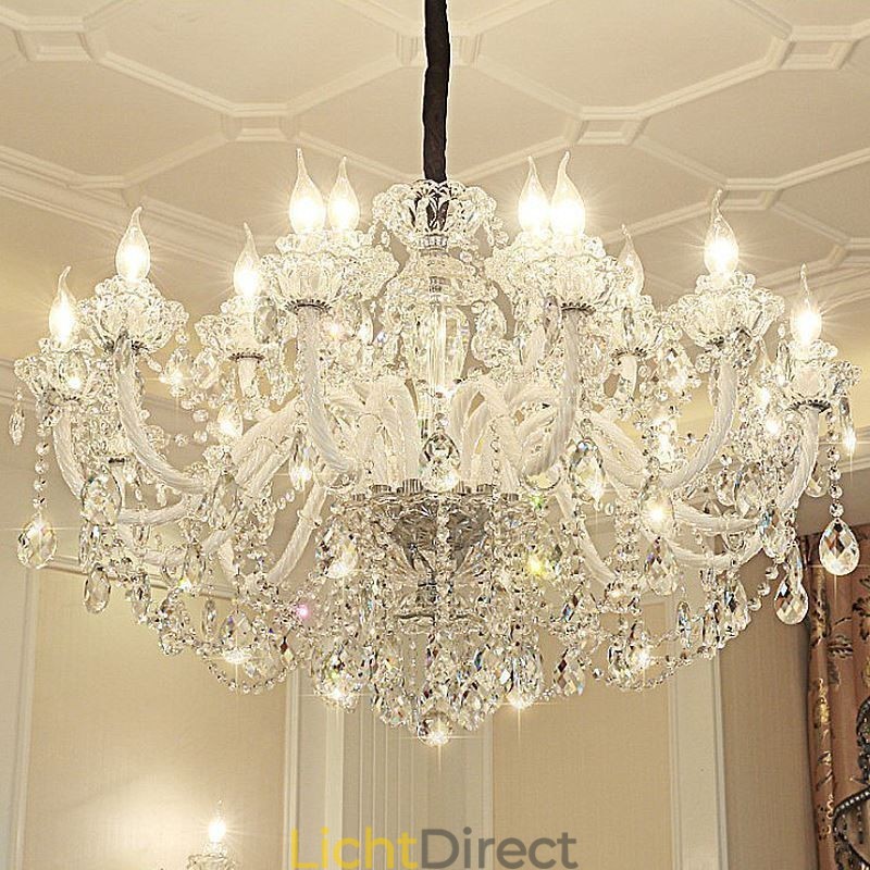 Luxe kristallen kroonluchter Europese elegante hanglamp