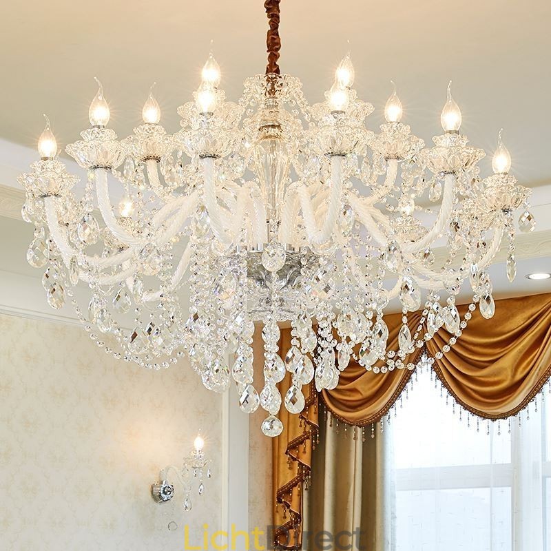 Luxe kristallen kroonluchter Europese elegante hanglamp