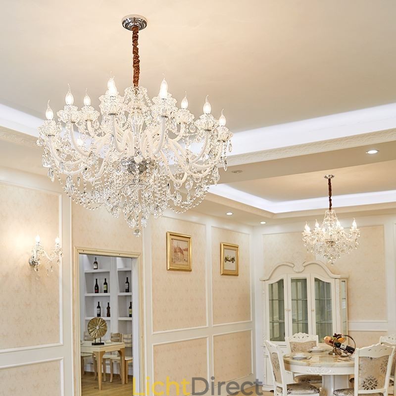 Luxe kristallen kroonluchter Europese elegante hanglamp