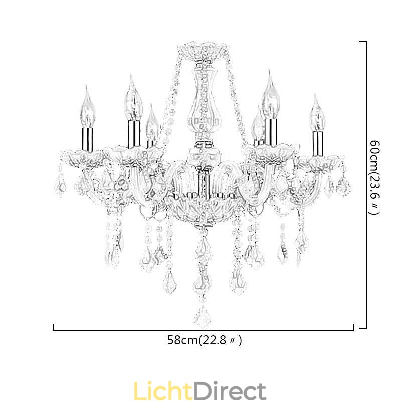 Europese stijl kristallen kroonluchter roze hanglamp romantisch