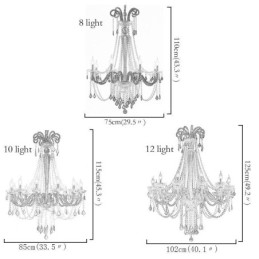 Europese kristallen kroonluchter elegante hanglamp