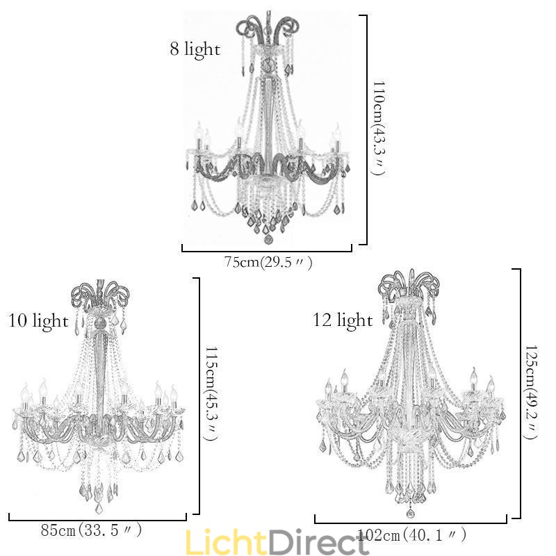 Europese kristallen kroonluchter elegante hanglamp