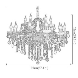 Kleurrijke Europese stijl kroonluchter luxe hanglamp