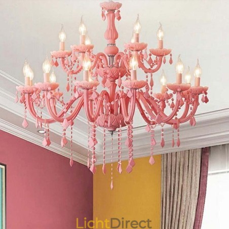 Elegante kristallen kroonluchter Europese grote hanglamp Elegante kristallen kroonluchter Europese grote hanglamp