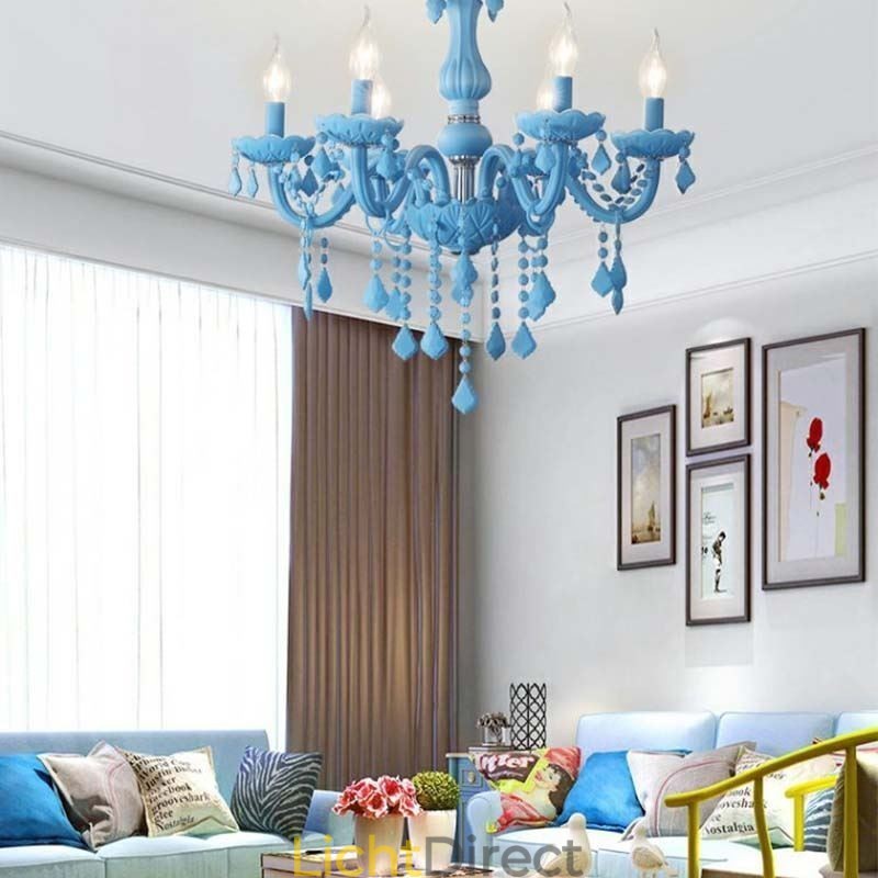 Elegante kristallen kroonluchter Europese grote hanglamp